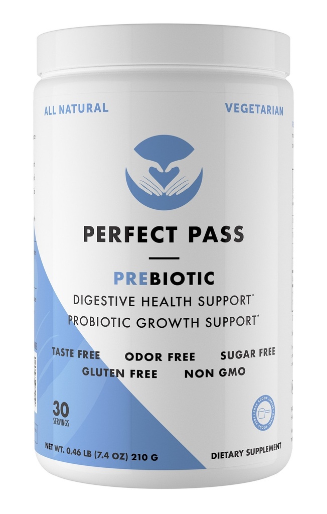 PERFECT PASS Prebiotic PHGG Partially Hydrolyzed Guar Gum 210g 분말 - 100 % 천연 글루텐 무료 비 GMO - 공인 고셔 채식 설탕 무료