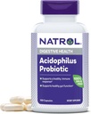 Natrol Acidophilus Probiotic 100 mg, 건강한 Gut 기능을 위한 규정식 보충교재, 성인, 150의 캡슐을 위한 소화성 건강 캡슐, 50 일 공급까지