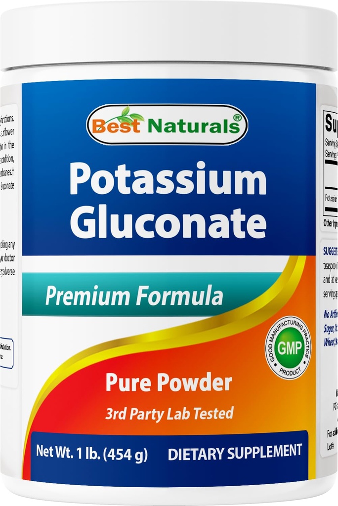 제일 자연적인 칼륨 Gluconate 1lb 분말 (1개의 LB (포장 1))