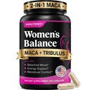 여성을위한 UNALTERED 호르몬 균형 & 무드 지원 - Tribulus Terrestris & Red Maca Root Extract와 자연적으로 Hormonal Balance & Energy 지원 - 규정식 보충교재 - 90 Vegan 캡슐