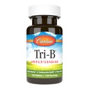 Carlson - Tri-B, 비타민 B 복합체, 25 mg 비타민 B-6, 400 mcg 비타민 B-12, Folic 산성 에너지 약, 승진 심장 혈관 건강, B Complex 비타민, B12 보충교재, B 비타민 복합체, 120 정제