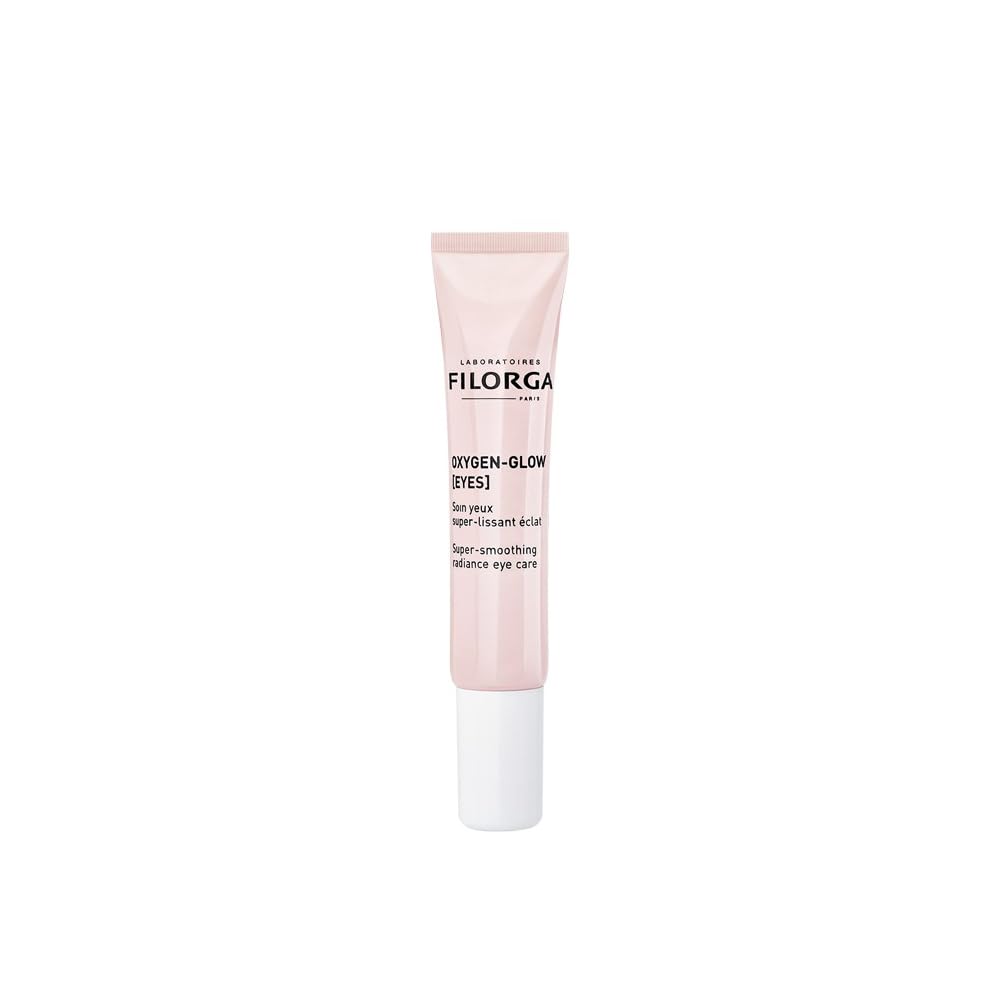 Filorga 산소 글로우 슈퍼 스무딩 아이 크림, 타이어 눈, 퍼프, 다크 서클, 0.5 Fl Oz (패치 1)의 신속한 매일 치료를위한 Hyaluronic 산과 효소를 결합