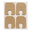 Aetna 발 제품 - 접착제 펠트 U-Shaped Callus 또는 발가락 패드, 100, 1/8 "두꺼운