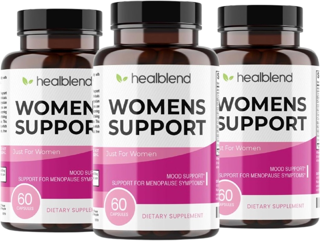 여성 지원 복합체 고급 공식 - 여성 지원 보충 핫 플래시, 나이트 스웨터, Perimenopause 및 Menopause의 증상 - 호르몬 규정 자연적으로 - 180 캡슐 (3 팩)