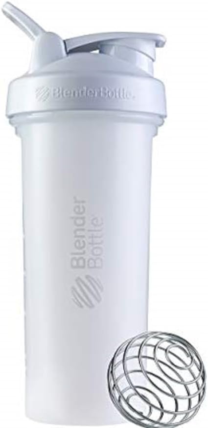 BlenderBottle Classic V2 셰이커 병은 단백질 셰이커와 전 운동, 28 Ounce, 백색을 위해 완전히 합니다