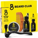 Beard Club Beard 성장 키트 - Derma Roller, Beard Growth Oil, Sandalwood Balm, Comb - 선물 세트