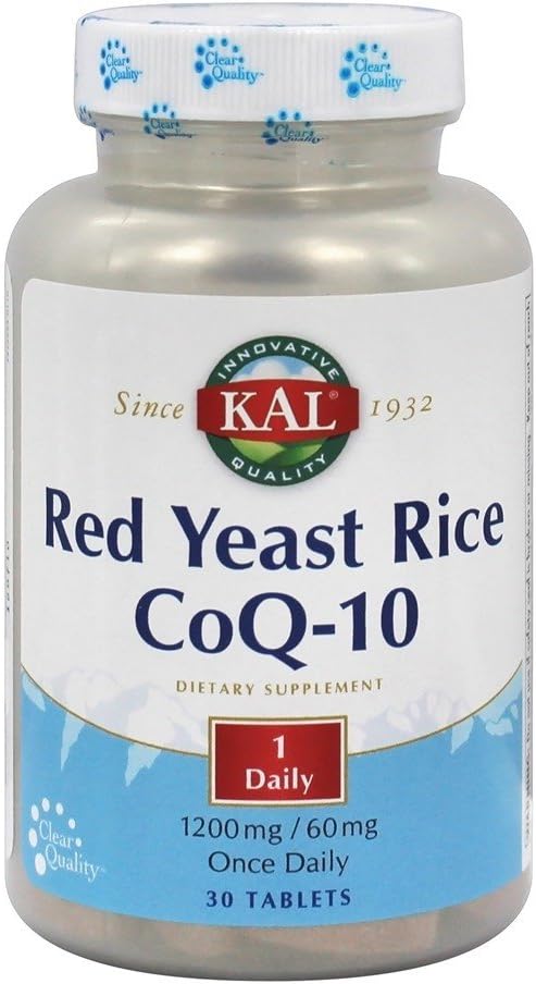 빨간 효모 밥 CoQ10 한 번 매일 칼 30 탭