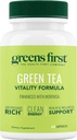 Green Tea Vitality Formula - Moringa와 향상된 - Clean Energy 용 산화 - Rich - Vegan & Gluten-Free - 에너지 및 전반적인 웰빙을위한 강력한 혼합 (60 캡슐)