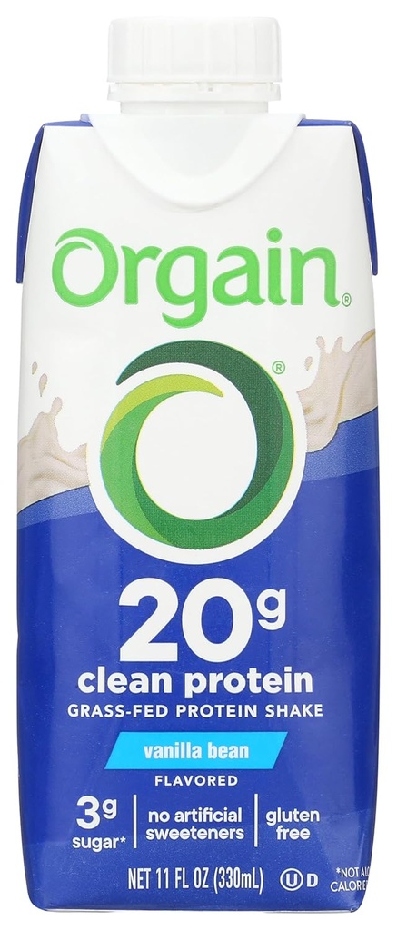 Orgain Whey Protein Shake 바닐라 콩, 11 온스