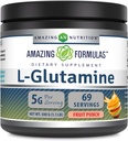 Amazing Formulas L-Glutamine Powder | 아미노산 보충 | 비 GMO | 글루텐 프리 | 미국제작품(Fruit Punch | 1 Lb)