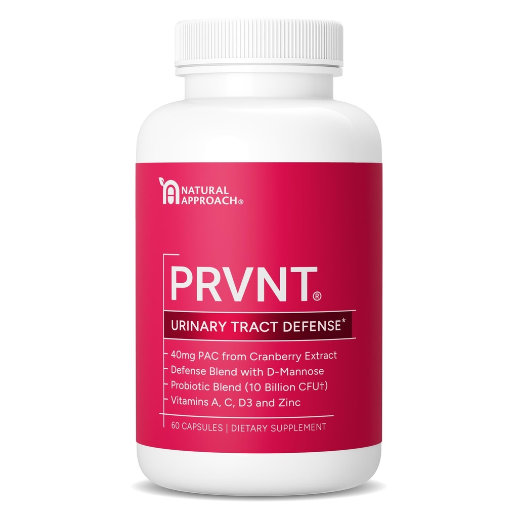 Cranberry PAC, D-Mannose, Probiotics & Vitamins와 함께하는 Urinary Tract Defense | 여성 및 남성을위한 가장 강력한 Cranberry 알약 | 미국 제조 | 60 캡슐