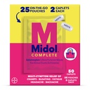 Midol는 생리 증상 완화, 기간 크림 및 생리 통증 완화, 50 개 (25 파우치 2)에 대한 Acetaminophen와 Go Caplets에 완료