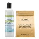 PURE ORIGINAL INGREDIENTS Hyaluronic 산과 야채 글리세린 뭉치, 각종 크기, 음식 급료, 무취