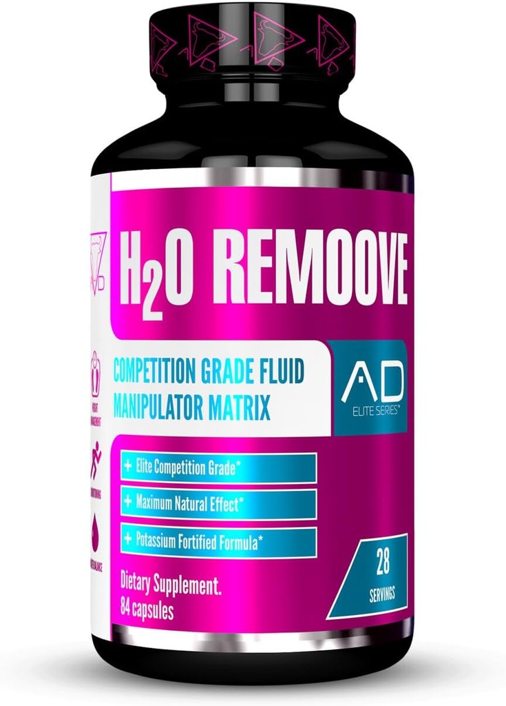 프로젝트 AD H2O Remoove Nutural Diuretice 물 관리 체계, 드리너, Leaner 및 더 관 보기 Physique (28 서빙)를 승진시키기 위하여 디자인된 칼륨 비교 공식을 포함합니다