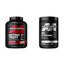 Muscletech Whey Protein Powder Nitro-Tech Whey Protein Isolate & Glutamine Powder 100 % 순수 L 글루타민 분말 | 포스트 운동 회복 음료 | L 글루타민 분말
