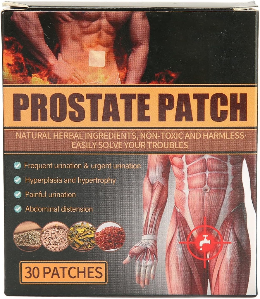 전립선 관리 헝겊 조각, 30Pcs Discomfort Relieving 남성 전립선 건강 처리 Navel 헝겊 조각 붕대 헝겊 조각은 Navel Urination를 승진시킵니다