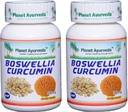 행성 Ayurveda Boswellia Curcumin, 500mg Veg 캡슐 - 2 병