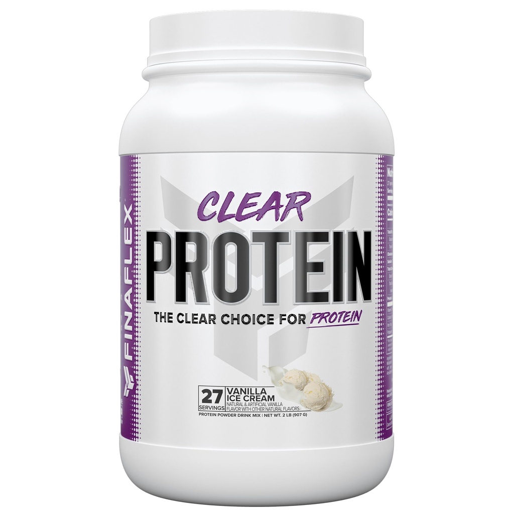 FINAFLEX Clear Protein, Vanilla - 2 lb - 근육 성능 및 성장 촉진 - Milkshake-Like Taste - 낮은 Carb, 낮은 지방 및 글루텐 무료 - 27 서빙