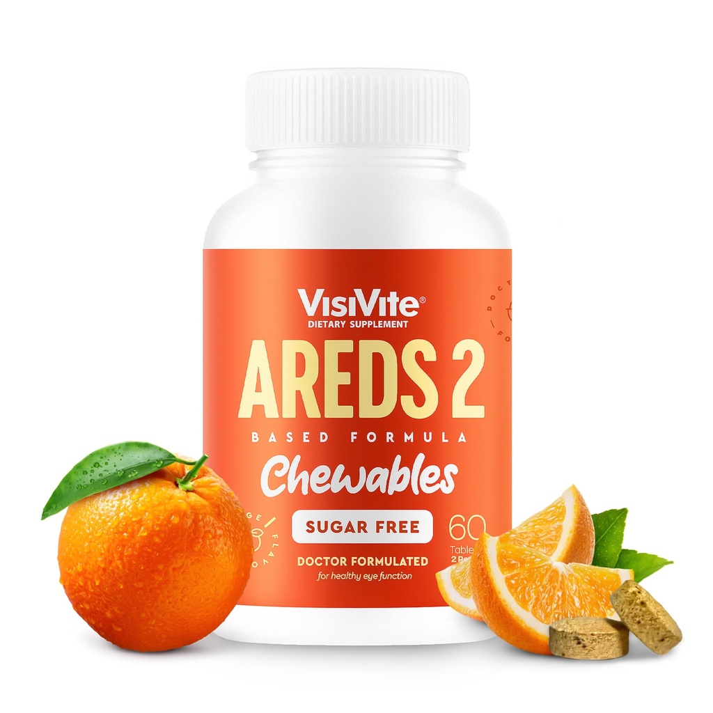 AREDS 2 Sugar-Free Eye Vitamins - 아이를 위한 루테인 Gummies에 대안 - 눈 건강을 위한 루테인 - 프리미엄 설탕 자유로운 눈 비타민 - 성인을 위한 눈 배려 보충교재 (치울 수 있는 정제)
