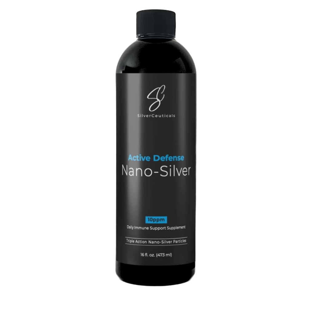 Colloidal 실버 w/Nano 기술 - 10ppm 16oz - 8X 더 효과적인 - 자연적인 면역 지원 - Sick Days를 저장하십시오 - 나이 5 & 위 - Outperforms 더 높은 PPM는 - 맛 없음 & 냄새 없음 - 3rd 당 시험하는