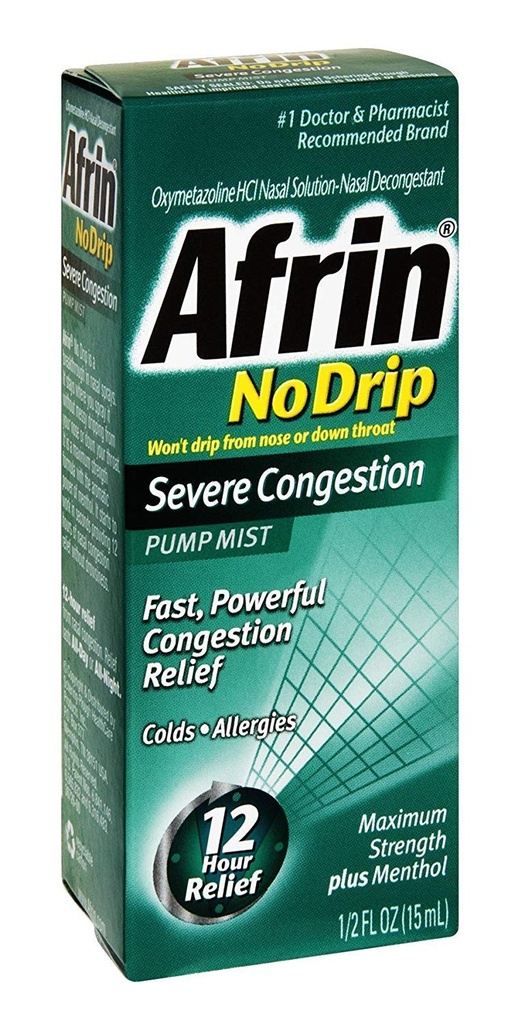 Afrin 아니 드립 심한 소화 펌프 미스트 15 mL (6의 포장)