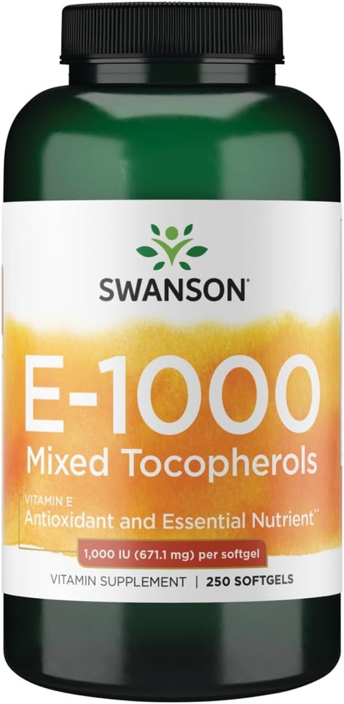 Swanson 비타민 E 혼합 Tocopherols 1000 Iu (671.1 밀리그램) 250 젤