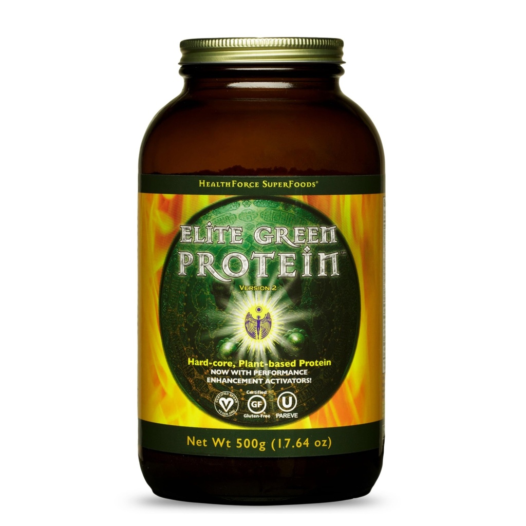 HEALTHFORCE SUPERFOODS 엘리트 녹색 단백질 - 500 g 분말