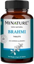 Brahmi Tablets - 90 Tablets, 1000 mg |45 Days Supply | by mi Nature | 100 % 천연 브레미 태블릿 | Vegan | Bacopa Monnieri | 인도