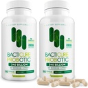 Bacticure Probiotic 120 캡슐 | Probiotics Supplement w/High CFU Formula for Men & Women | 소화 및 구트 건강, 질 건강, 콜론 클렌징, 면역 지원을위한 Prebiotics 및 소화 효소