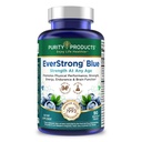 순수성 제품 EverStrong 파란 힘 건물 + 뇌 부스트 w/Muscle 모체 혼합 ft. Creatine Monohydrate + 더 많은 것, 순수성 파란 유기 Blueberry Complex, 1000 IU 비타민 D3-90 정제