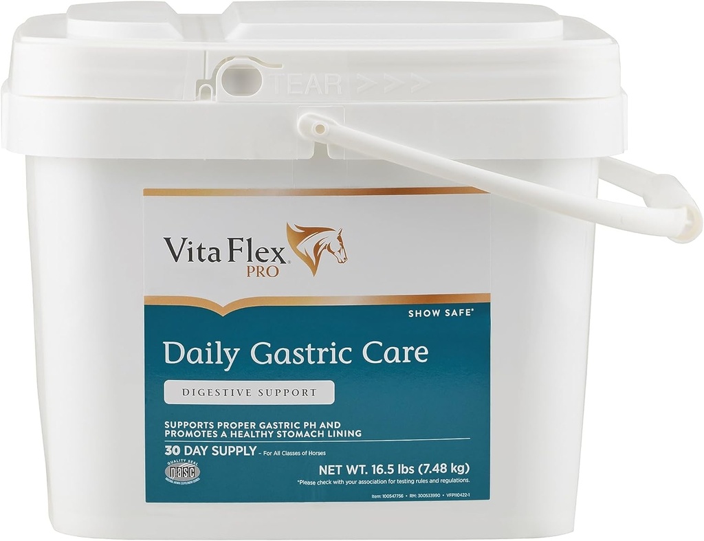 Vita Flex Pro Daily Gastric Care, 안전보기 *, Alfalfa 기반 펠릿, 30 일 공급