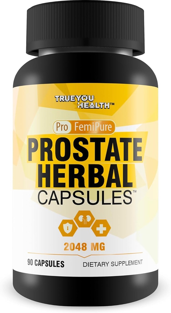 Pro Femipure Prostate 초본 캡슐 - 남성 건강을위한 최고의 전립선 지원 보충 - 전립선 건강을위한 전립선 보충 - 남성을위한 최고의 전립선 보충제 - 전립선 지원