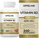 Riboflavin 비타민 B2 보충교재 - B-2 비타민 - 부스트 에너지 대사 & 세포질 기능 - 남자 & 여자를 위한 매일 영양 보충교재 - 400 mg 캡슐 - 240 조사