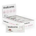 Wellcome Tart Cherry Vanilla Marine Collagen Protein Bar with Ashwagandha and L-Theanine - Adaptogenic Snack Bar - 기능성 활성 라이프 스타일을위한 낙농 무료 건강 바 (12 팩)