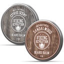 바이킹 혁명 감귤류와 샌들 우드 Beard Balm - Argan 오일 버터, Jojoba 오일, Beeswax와 Moisturizer - 망고 버터 (2oz, 2 팩)와 남성용 왁스