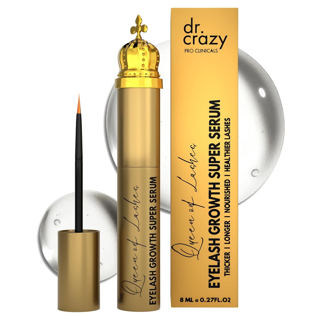 Lashes 펩티드 성장 혈청의 여왕 - 펩티드 & Ginseng 뿌리 추출물을 가진 Lash & Brow 증강 인자 - 호르몬은 더 긴, Fuller Lashes (8 mL)를 위한 공식을 시험했습니다
