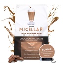 Syntrax 번들: Micellar Créme, 초콜릿 밀크 셰이크, 전세계 영양 키 체인 2 파운드