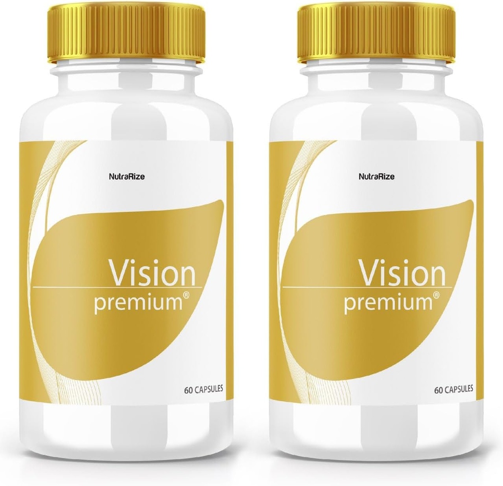 (2 팩) Vision Premium, Premium Eye Support Supplement, Vision Premium은 농축 및 초점, Vision Premium All-Natural Pills for Healthy Eye, VisionPremium 리뷰 (120 캡슐)
