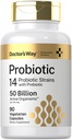 의사의 방법 Probiotic 보충 | 50 억 활성 기관 | 90 캡슐 | 남성과 여성을 위한 14 Strains | 채식주의, 비 GMO, 글루텐 프리