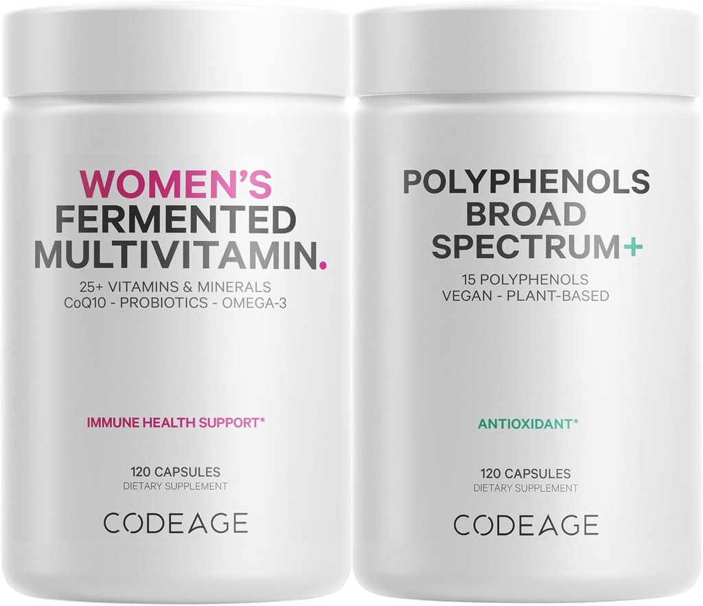 여성용 Codeage Immune 지원 Multivitamin + 산화 방지제 번들