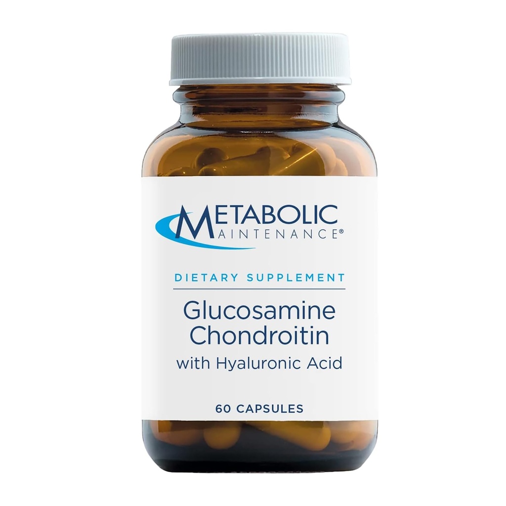 Hyaluronic 산 보충교재를 가진 신진 대사 정비 Glucosamine Chondroitin (1000mg) - 합동 건강 + 조직 Hydration (60의 캡슐)를 지원합니다