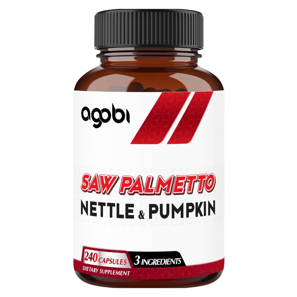 agobi는 Nettle Leaf & Pumpkin과 함께 Palmetto 보충을 보았습니다. Restful Mood, Hair Health, Immune System & Energy Production을위한 지원 - 4 월 공급을위한 240 Veggie 캡슐