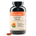 NatureWise CLA 1300 - 95 % 여성과 남성을위한 Active Conjugated Linoleic Acid, 자극, 체중 및 피트니스 목표 지원 - 비 GMO, 글루텐 무료 - 180 Softgels [2-달 공급]