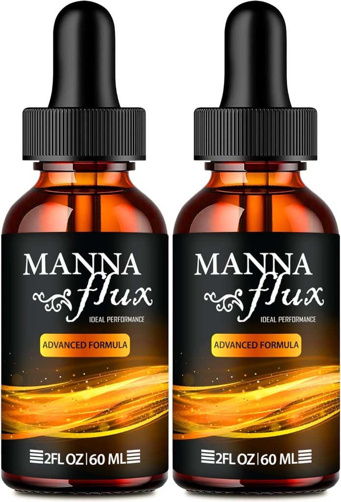 Manna 유출 하락, Mannaflux 지원 보충교재 액체 하락 - 최대 힘, Manna 유출 건강 & 웰빙 하락, Mannaflux 모든 자연적인 공식, Manna 유출 액체 하락 리뷰 (2 팩)