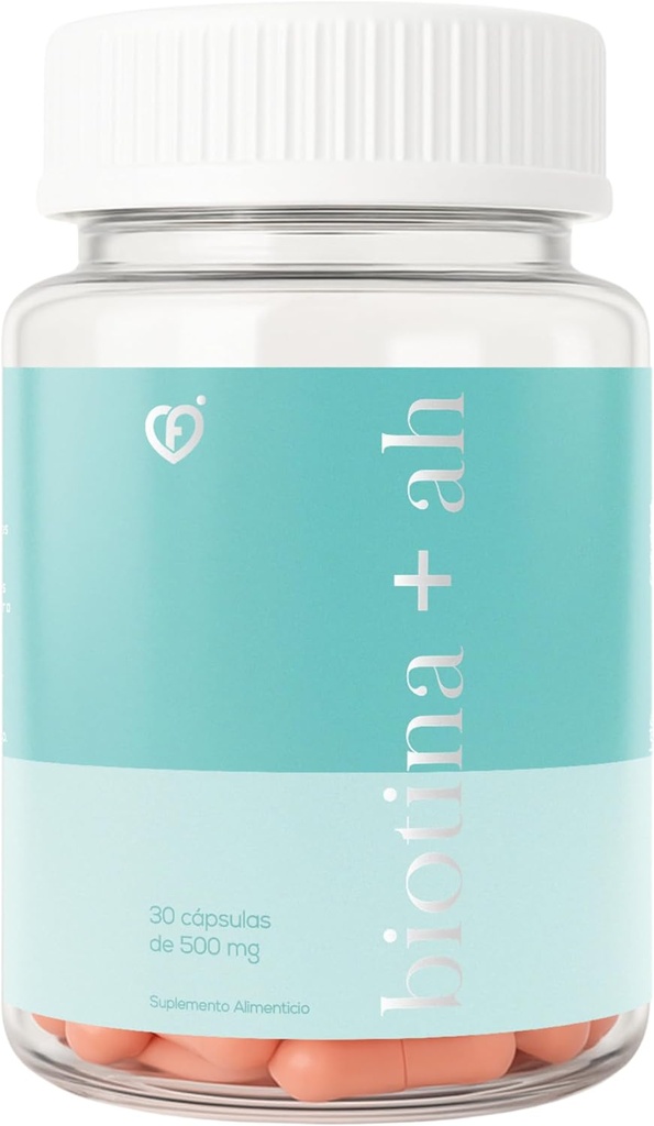 CF CARO FIT - BIOTIN 300 MCG Plus HYALURONIC 산성 100 캡슐 500 MG 히팅 스킨 및 헤어