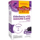 Nature Made Wellblends Elderberry with ImmuneCare, 비타민 D3 및 아연, Elderberry 맛, 30 빠른 용해 정제
