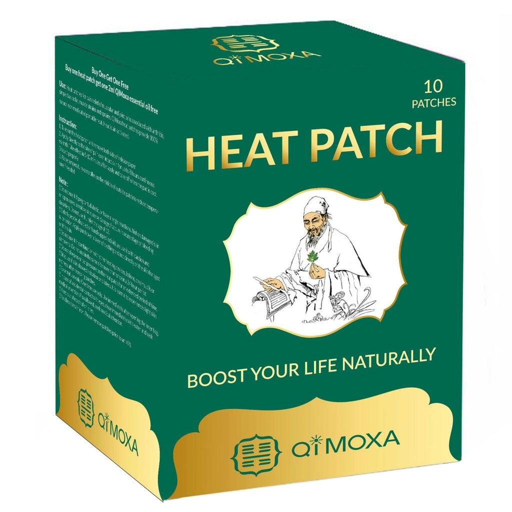 자연적인 열 헝겊 조각 목, 어깨, 뒤, 팔꿈치, 합동, 근육, Cramps Moxibustion 진동 에너지 난방 패드 Penetrate Deep-Fast Acting 팩 긴 Lasting Patches-10PCS
