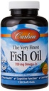 Carlson 아주 파열한 물고기 기름 오렌지 120 + 30 Softgels, 700 mg (5월은 킬로드 일 것입니다)