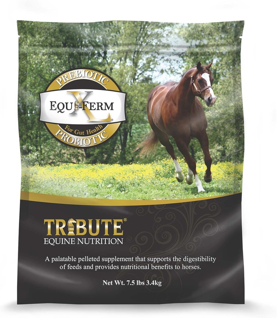 TRIBUTE Kalmbach는 말, 7.5 lb를 위한 Equiferm XL Prebiotic와 Probiotic를 공급합니다