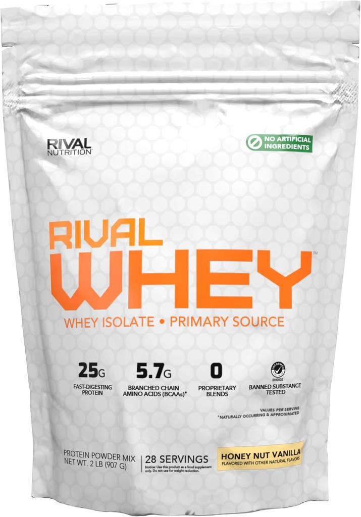 Naturally 맛의 라이벌 Whey - 꿀 너트 바닐라 2lb